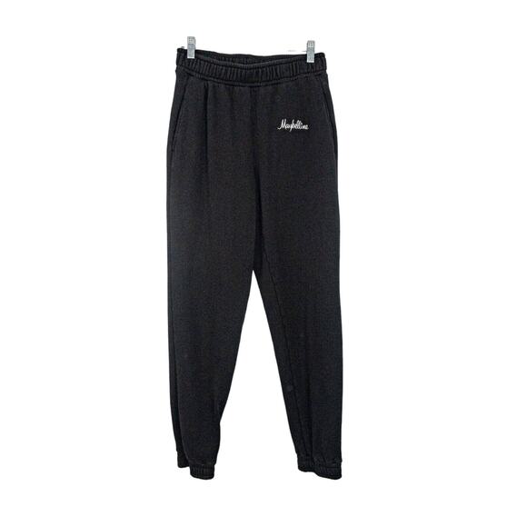COTTON CITIZEN French Terry Sweatpants Black Maybelline Embroidered - Picture 1 of 11